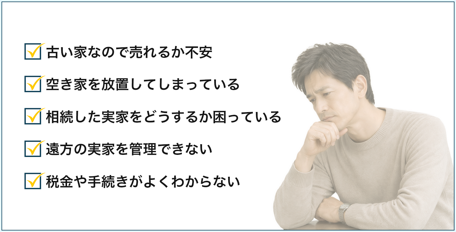 不動産買取のお悩み